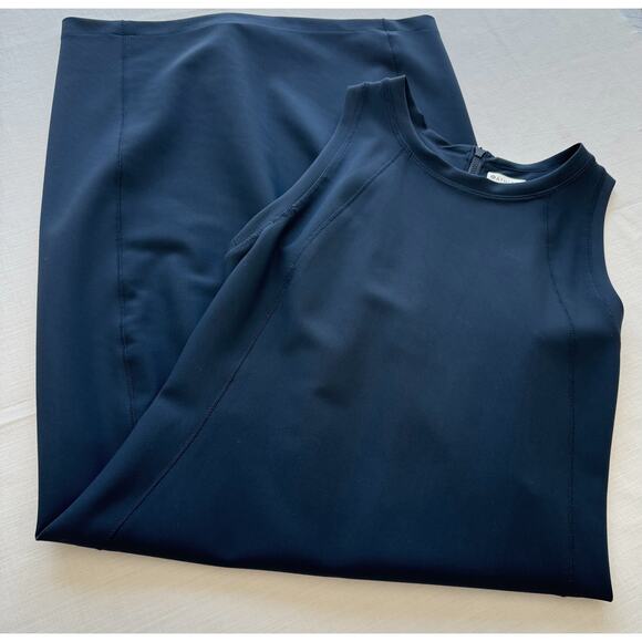 ATHLETA Stellar En Route Navy Blue Scuba Dress Women's Size XS - Picture 8 of 12